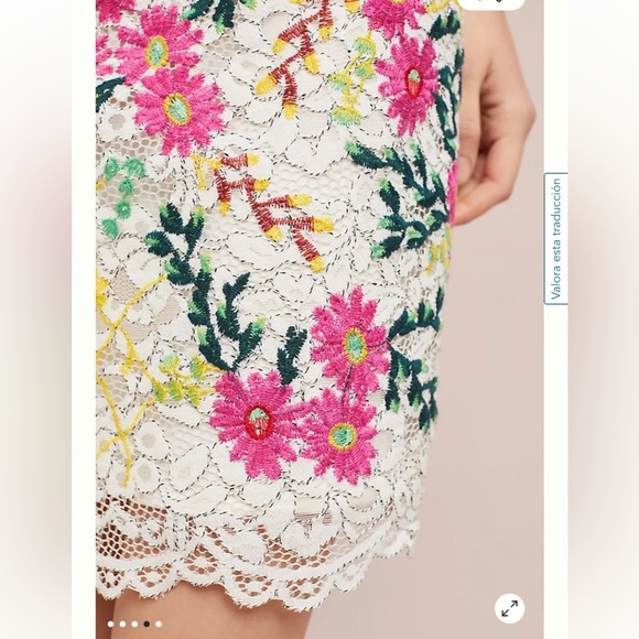 Anthropologie - Moulinette Soeurs - Taylor Floral-Print Lace Dress - Size 10 - Picture 4 of 11